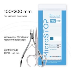 Bolsas de esterilización calor seco 100x200mm